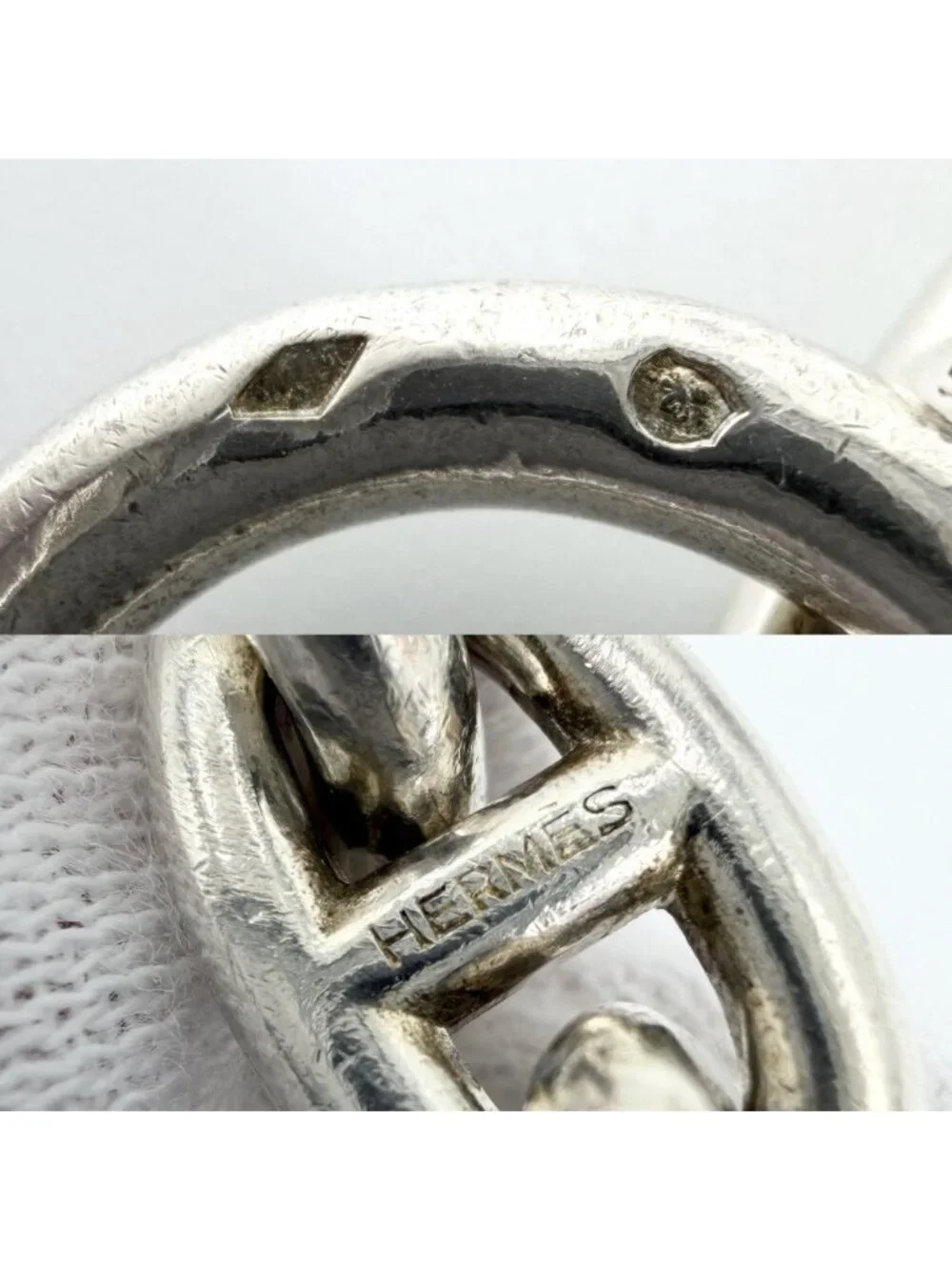 Hermes Bracelet Chaine D'ancre MM 15 Pieces Silver 925 Sterling